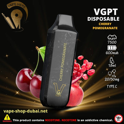 VGPT DISPOSABLE VAPE (20mg&50mg) 7500 PUFFS - Vape Here Store