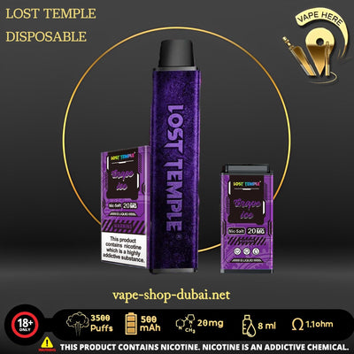 LOST TEMPLE 3500 PUFFS DISPOSABLE VAPE - Vape Here Store
