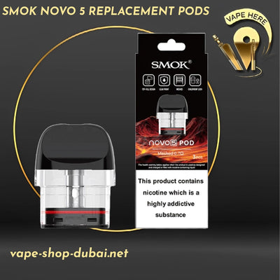 SMOK NOVO 5 REPLACEMENT PODS - Vape Here Store