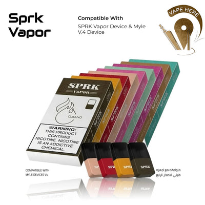 SPRK VAPOR PODS (Compatible with Myle V4 Pod System) - Vape Here Store