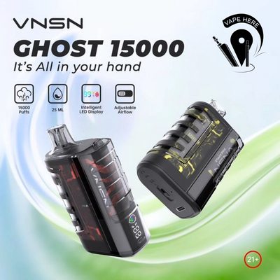 VNSN Ghost 15000 Puffs Disposable Vape 50mg UAE Abu Dhabi