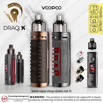 Voopoo Drag X 80W Pod Kit - Vape Here Store