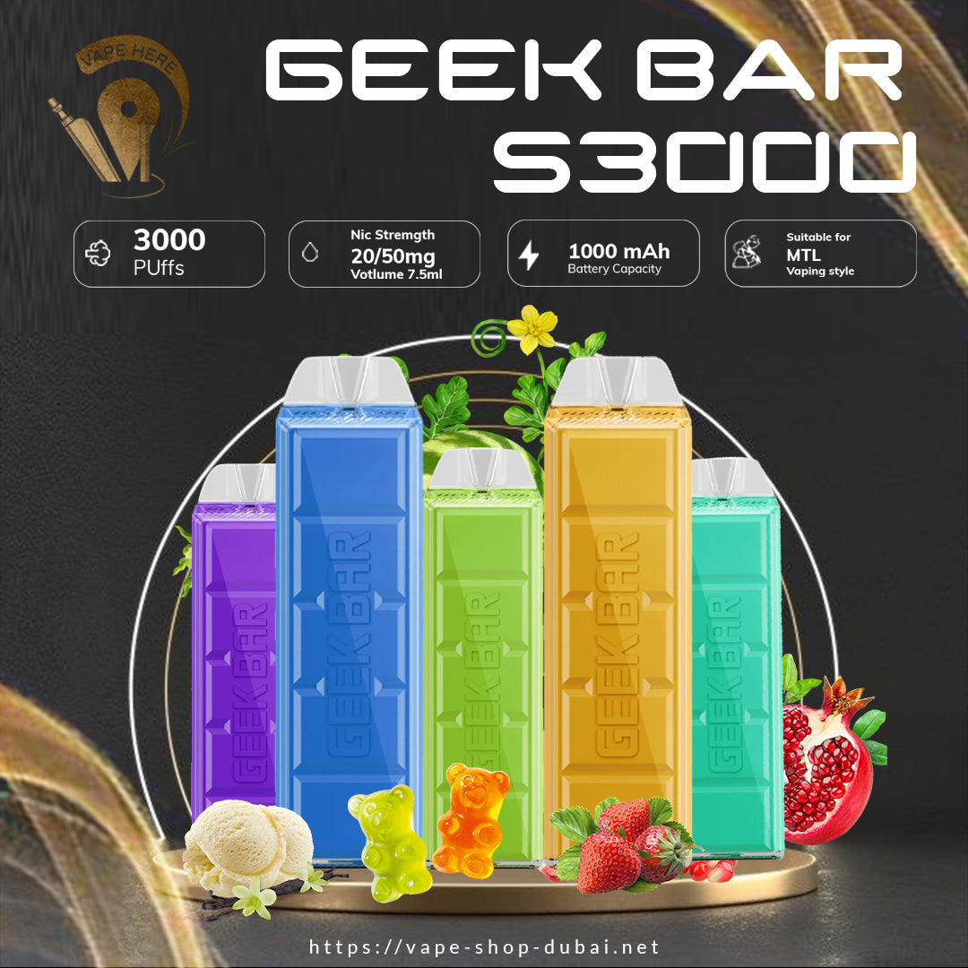GEEK Bar S3000 Disposable Vape abu Dhabi UAE Here Store Dubai