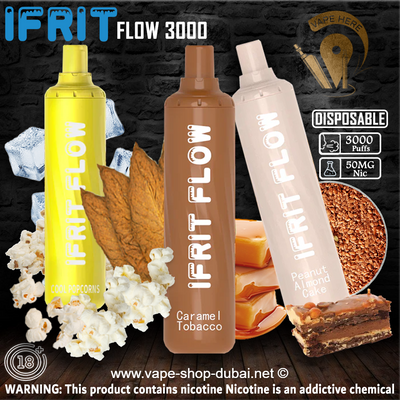 IFRIT FLOW 3000 Puffs Disposable Pod Device (50mg) - Vape Here Store