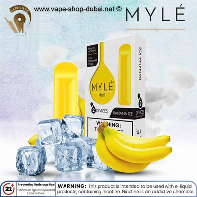 MYLE Mini Banana Ice Disposable Device - Vape Here Store