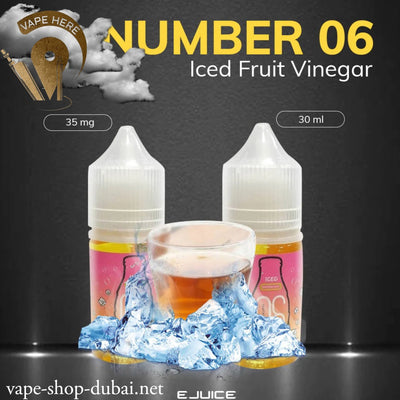 Numbers - Number 06 Iced Fruit Vinegar SALT NIC 30 ml - Vape Here Store