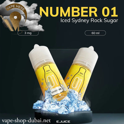 Numbers - Number 01 Iced Sydney Rock Sugar E-LIQUID 60ML - Vape Here Store