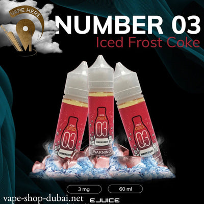 Numbers - Number 03 Iced Frost Coke E-LIQUID 60ML - Vape Here Store