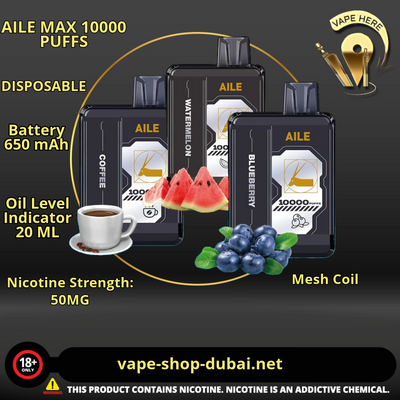 AILE MAX 10000 PUFFS DISPOSABLE VAPE - Vape Here Store
