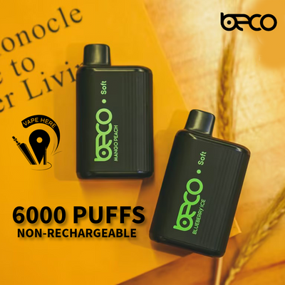 BECO SOFT 6000 Puffs Disposable Vape (Non-Rechargeable)- 20 & 50mg UAE Abu Dhabi & Dubai