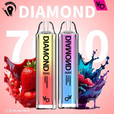 Diamond 7000 Puffs Disposable Vape 20mg by Vapes Bars UAE Abu Dhabi & Dubai