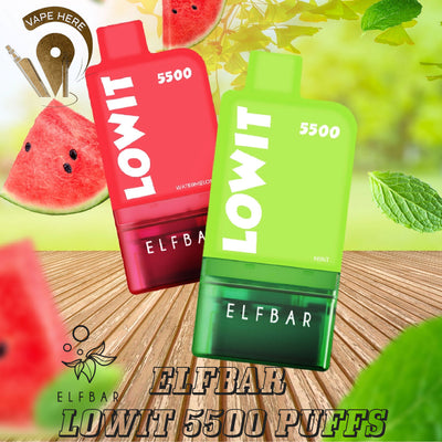ELFBAR LOWIT PRE-FILLED POD 5500 PUFFS 20MG - Vape Here Store