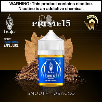 Halo Prime 15 Nutty Tobacco E Liquid UAE Dubai & Abu Dhabi