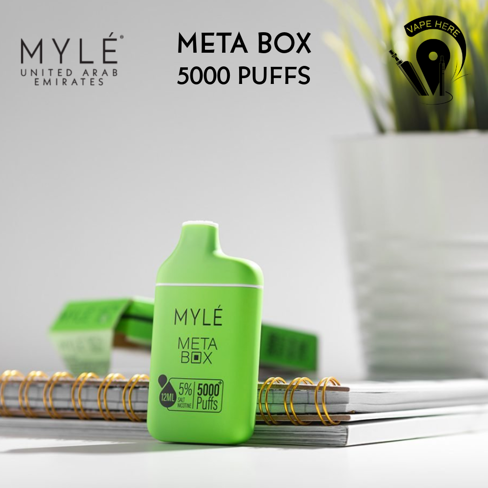 MYLE META BOX DISPOSABLE VAPE 5000 PUFFS Skittlez UAE Ajman