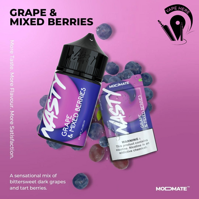 NASTY MODMATE – GRAPE & MIXED BERRIES E-liquid 60ml UAE Abu Dhabi & Dubai