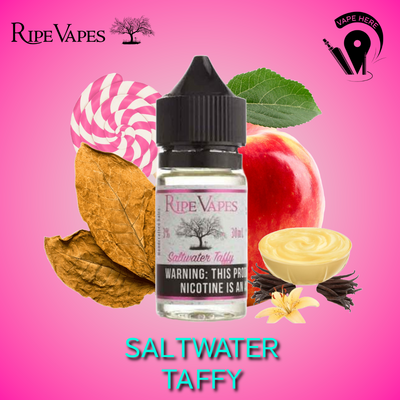 Saltwater Taffy 30ml Saltnic - Fruit Flavors Collection from Ripe Vapes UAE Abu Dhabi & Dubai