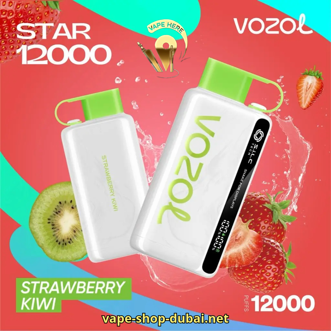 VOZOL STAR 9000/12000 PUFFS DISPOSABLE VAPE Strawberry Kiwi UAE Ras Al Khaimah