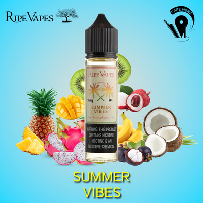 Summer Vibes 60ml E-Liquids - Fruit Flavors Collection from Ripe Vapes UAE Abu Dhabi & Dubai