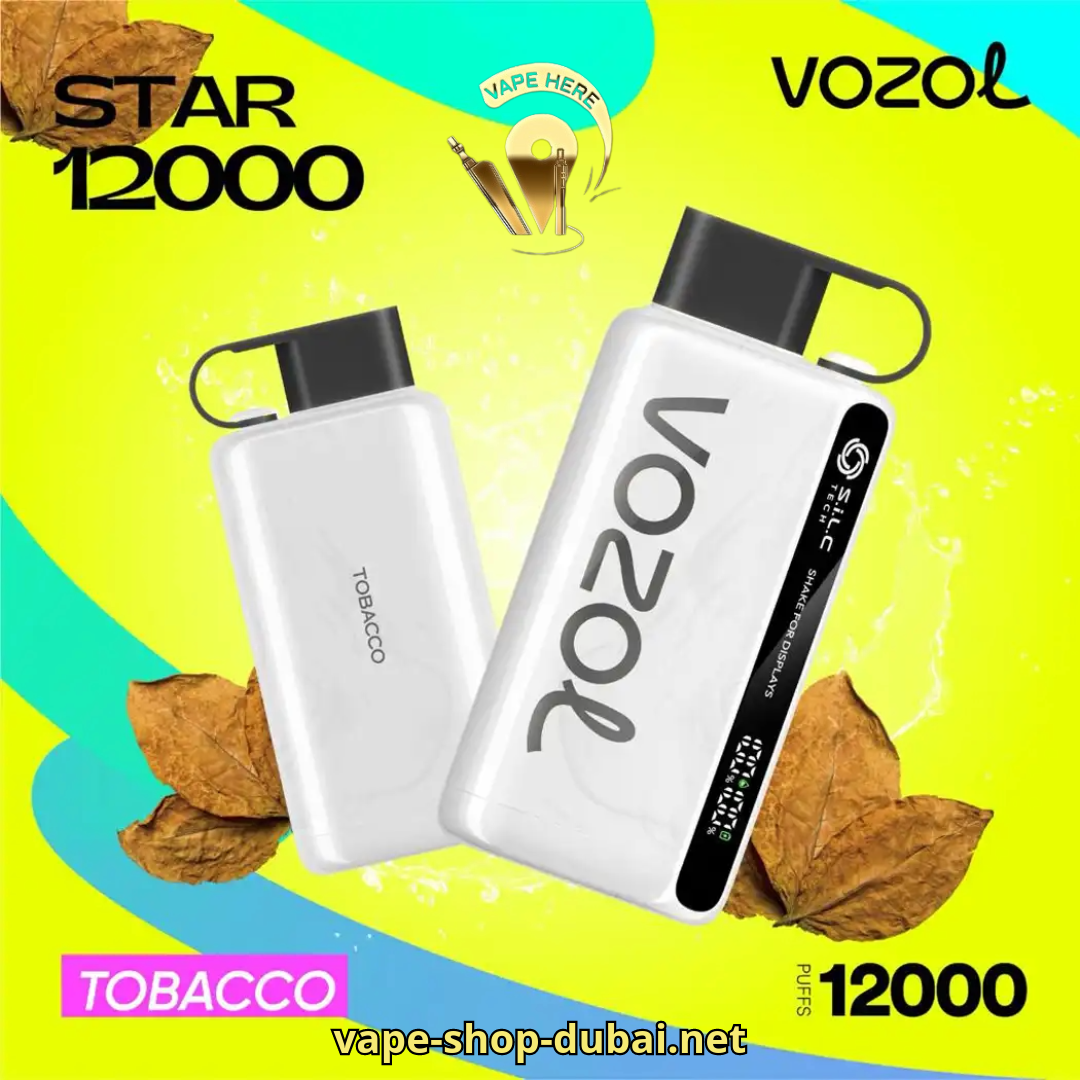 VOZOL STAR 9000/12000 PUFFS DISPOSABLE VAPE Tobacco UAE Al Ain 