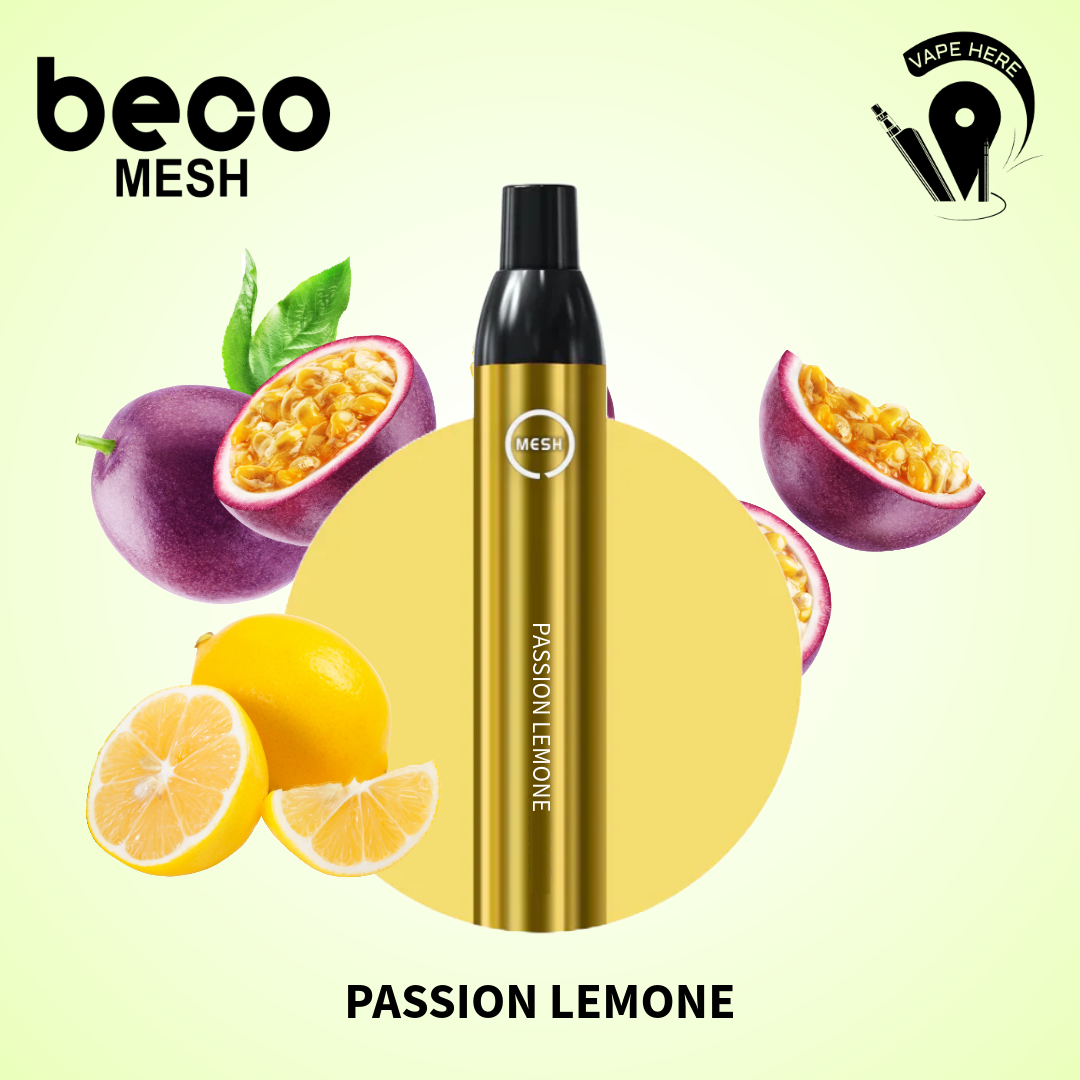 VAPTIO BECO MESH - DISPOSABLE VAPE DEVICE (2200 PUFFS) Paassionfruit Lemon UAE Fujairah