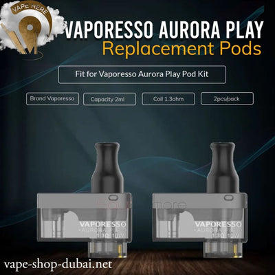 Vaporesso Aurora Play Replacement Pods (2PCS/Pack) - Vape Here Store