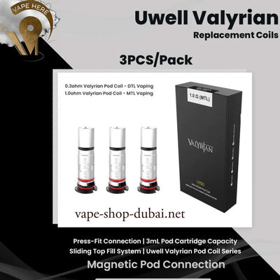 Uwell Valyrian Replacement Coils (4PCS/Pack) - Vape Here Store
