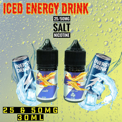 Iced Energy Drink SaltNic 25 & 50MG (30ML) - Vape Here Store