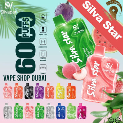 SILVA STAR 6000 PUFFS DISPOSABLE VAPE Dubai Abu Dhabi