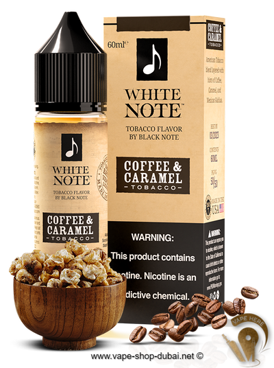 WHITE NOTE - Coffee & Caramel Tobacco 60ML - Vape Here Store