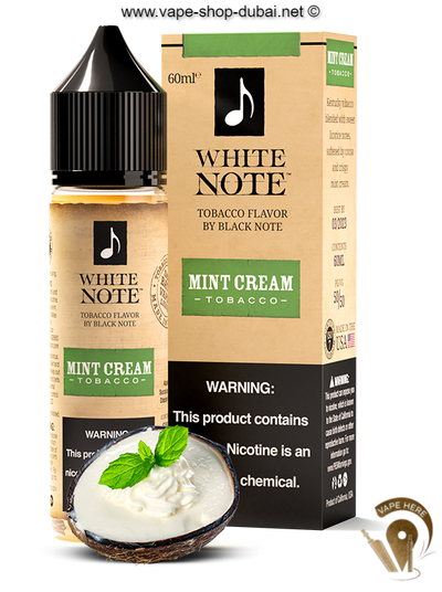 WHITE NOTE - Mint Cream Tobacco 60ML - Vape Here Store