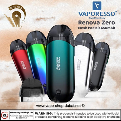 Vaporesso Renova Zero Mesh Pod Kit 650mAh - Vape Here Store