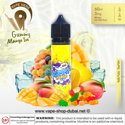 Gummy Mango Ice 60ml E Liquid by Gummy Eliquid - Vape Here Store