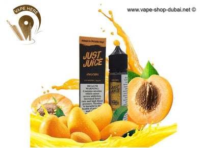 Mango and Passion Fruit 50ml E liquid by Just Juice - Vape Here Store