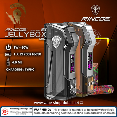 RINCOE JELLYBOX MINI TC BOX MOD - 80W - Vape Here Store