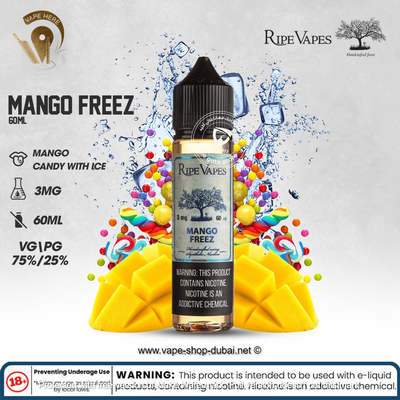 Mango Freez 60ml E liquid by Ripe Vape - Vape Here Store