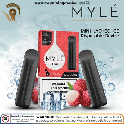 MYLE Mini Lychee Ice Disposable Device - Vape Here Store