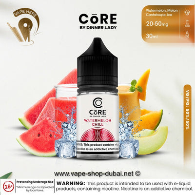 CORE BY DINNER LADY - WATERMELON CHILL (30ML) - Vape Here Store