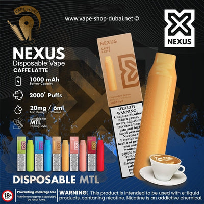 NEXUS Disposable Vape (20MG – 2000 PUFFS) - Vape Here Store