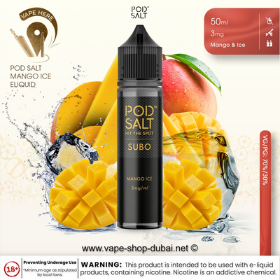 Pod Salt - Mango Ice - Eliquid - Vape Here Store