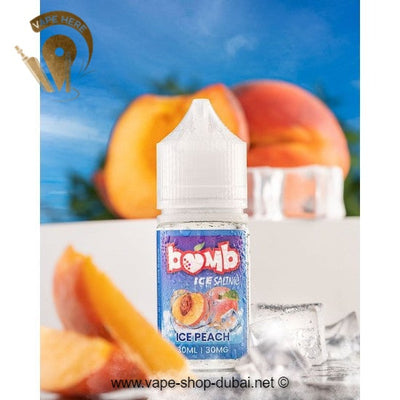 Peach Ice 30ml Saltnic by Bomb - Vape Here Store