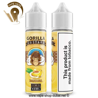Gorilla Custard Banana E Liquid by E&B Flavor - Vape Here Store