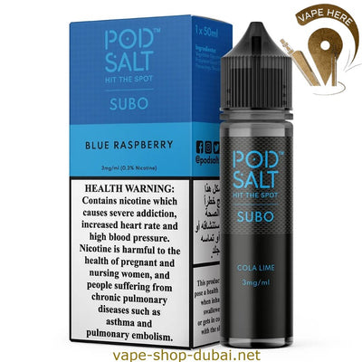 Pod Salt - Blue Raspberry - Eliquid - Vape Here Store