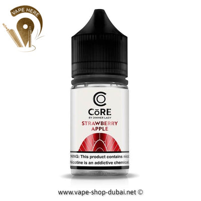 CORE BY DINNER LADY - STRAWBERRY APPLE (30ML) - Vape Here Store