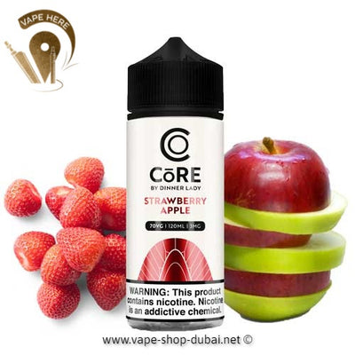 CORE BY DINNER LADY - STRAWBERRY APPLE (120 ML) - Vape Here Store