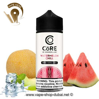 CORE BY DINNER LADY - WATERMELON CHILL (120ML) - Vape Here Store
