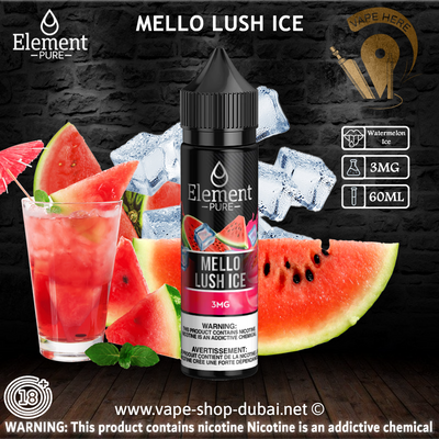 ELEMENT PURE - MELLO LUSH ICE ELIQUID (60ML) - Vape Here Store