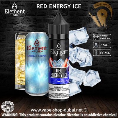 ELEMENT PURE - RED ENERGY ICE ELIQUID (60ML) - Vape Here Store