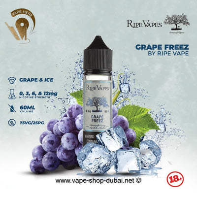 Grape Freez 60ml E liquid by Ripe Vape - Vape Here Store