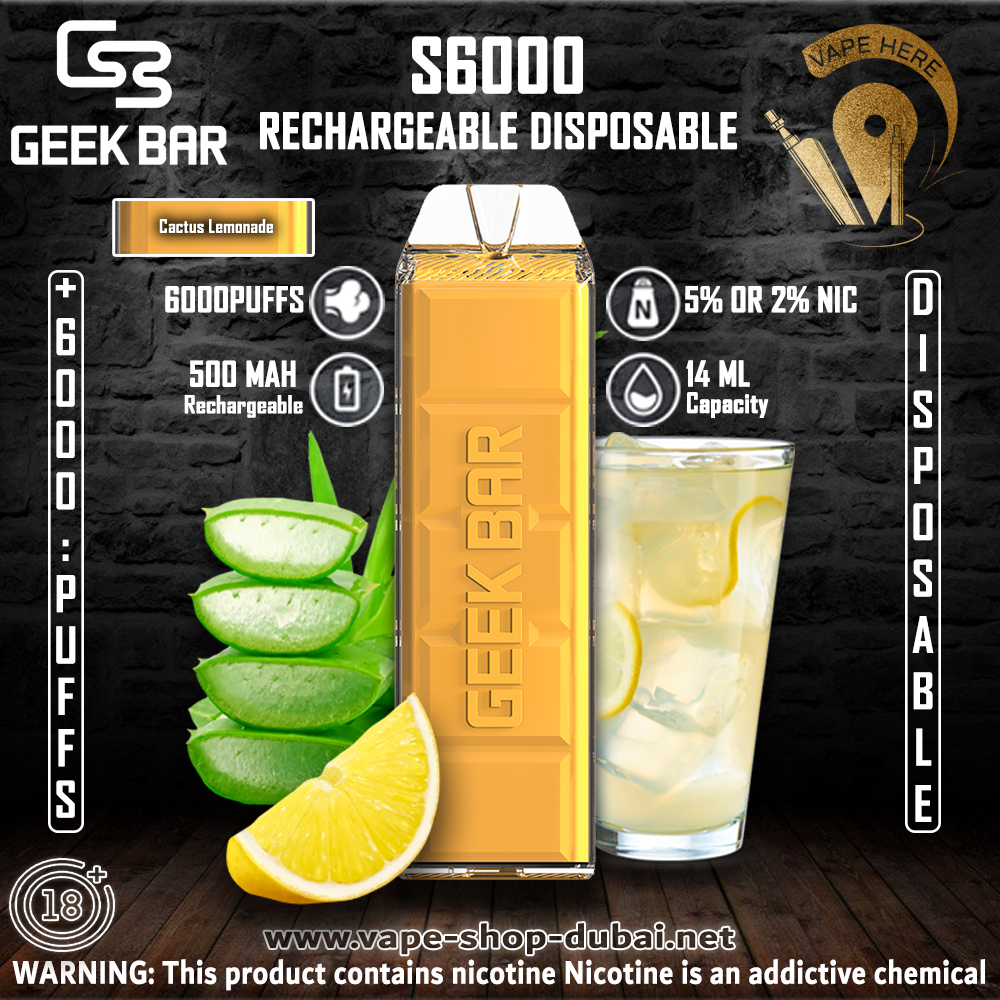 Geek Bar S6000 Disposable Pod Device - Vape Here Store