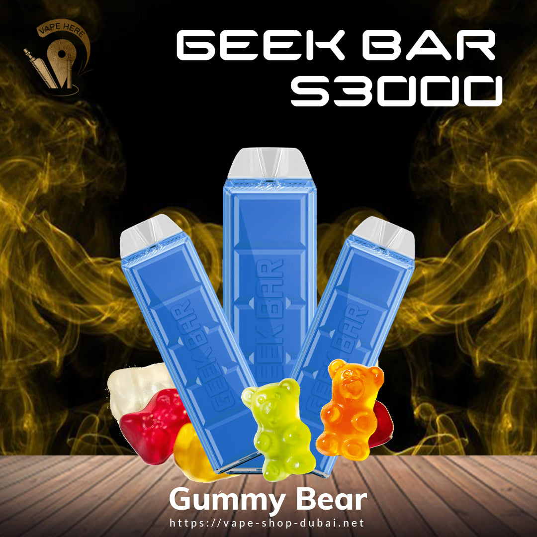 GEEK Bar S3000 Disposable Vape Gummy Bear Vape Here Store Dubai